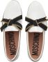 Moschino Loafers Bow Zip in wit - Thumbnail 3