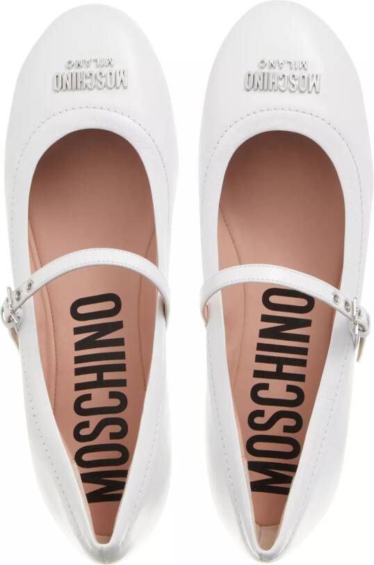 Moschino Loafers Plate Ballerina in wit