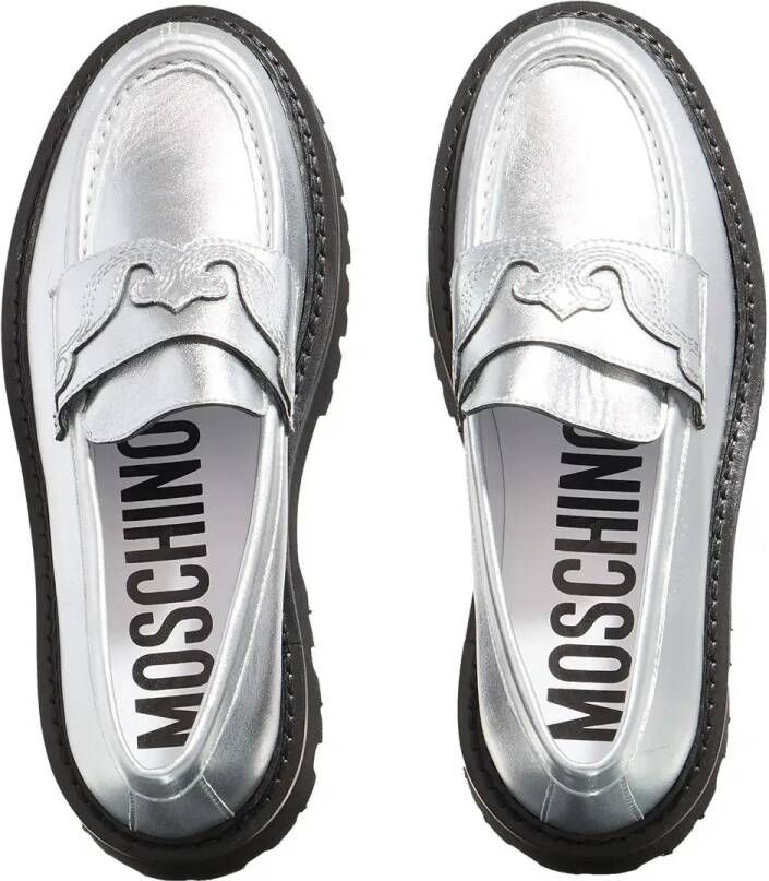 Moschino Loafers Scarpa Donna in zilver