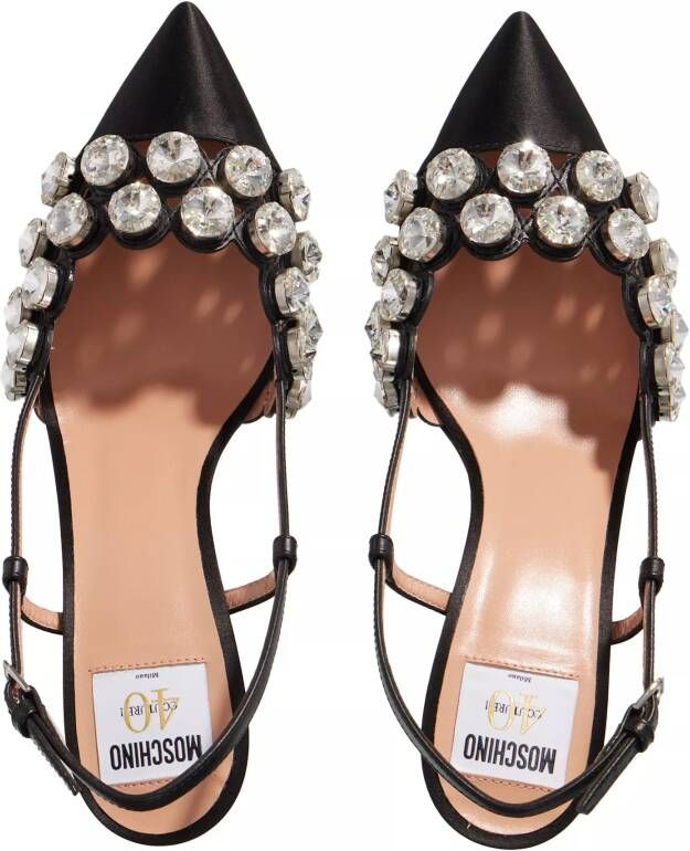 Moschino Loafers Scarpad.Ot Mq38 75 Raso+Vit in zwart