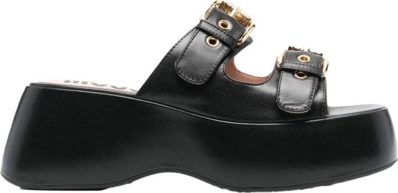 Moschino Slippers & Mules Sandals Black in zwart