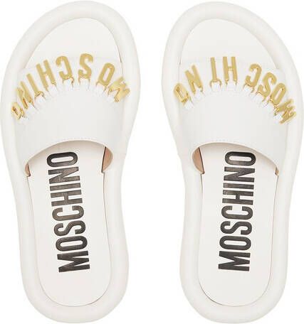 Moschino Slippers & Mules Sabot D Imbottito30 Vitello in wit