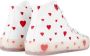 Moschino Witte Rode Heart Logo High-Top Sneakers White Dames - Thumbnail 3