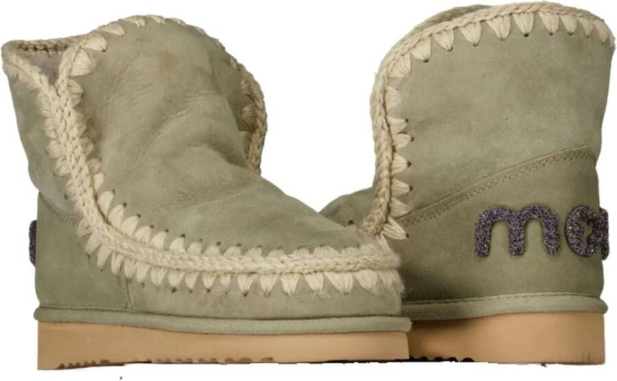 Mou Sandalen Eskimo 18 Glitter Logo Pantoffels Lichtgroen M in groen