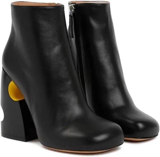 Off-White Boots Black Pop Bulky Nappa Ankle Boot in zwart