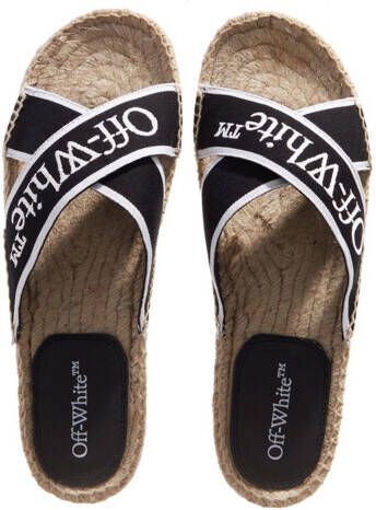 Off-White Espadrilles Bookish Criss Cross Espadrille in zwart