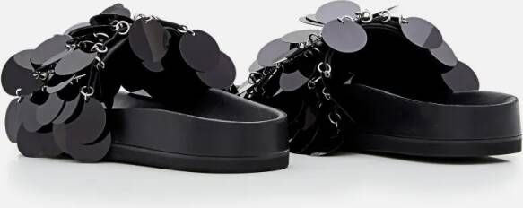 Paco Rabanne Sandalen Black Sparkle Sandals in zwart