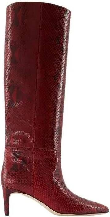 Paris Texas Boots Stiletto 60 Boots Leather Burgundy in rood