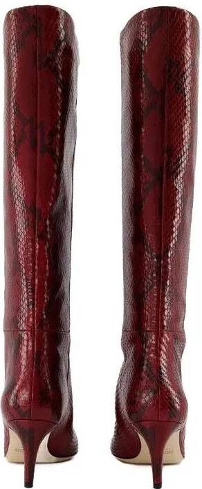 Paris Texas Boots Stiletto 60 Boots Leather Burgundy in rood