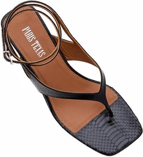 Paris Texas Sandalen 55mm Portofino Lace Up Sandal in zwart