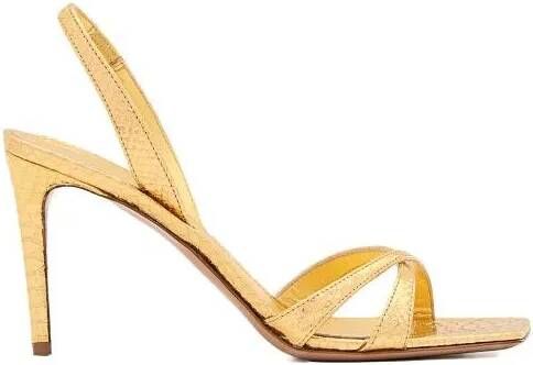 Paris Texas Sandalen 85mm Stiletto Slingback in goud