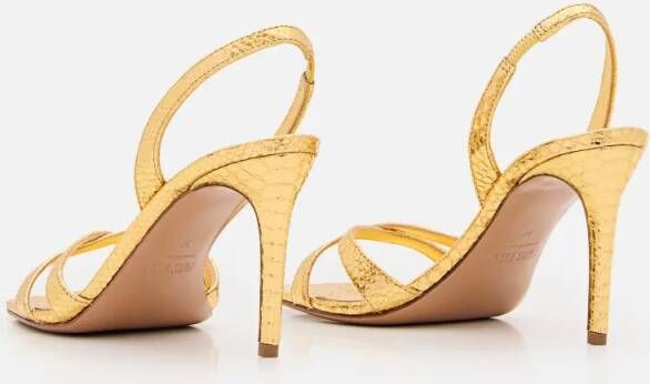 Paris Texas Sandalen 85mm Stiletto Slingback in goud