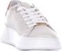 Philippe Model Nude leren sneaker met metallic details Beige Dames - Thumbnail 33