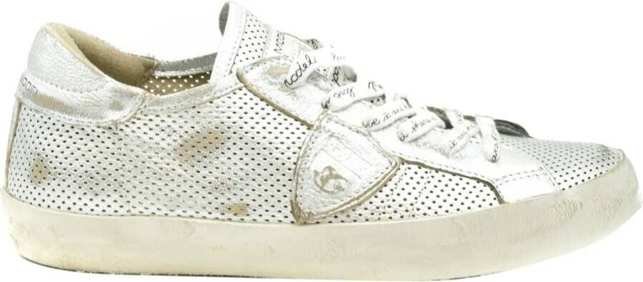 Philippe Model Low-Top Sneakers Silver in zilver