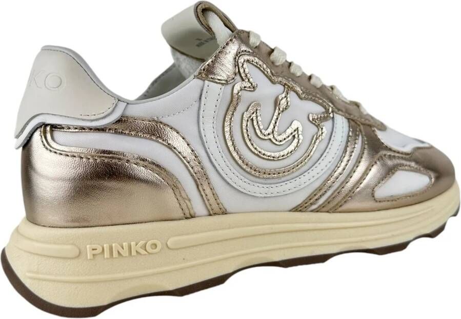 pinko Low-Top Sneakers Dames Sneaker Wit SS0087P085 PLATINUM in wit