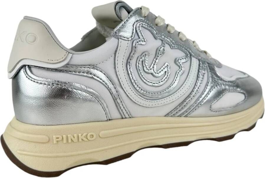 pinko Low-Top Sneakers Dames Sneaker Wit SS0087P085 SIL in wit