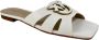 Pinko Witte Leren Sandalen Lente Zomer Collectie White Dames - Thumbnail 32