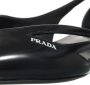 Prada Ballerinas Cut Out Leather Ballerinas in zwart - Thumbnail 2