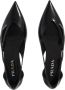 Prada Ballerinas Cut Out Leather Ballerinas in zwart - Thumbnail 3