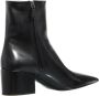 Prada Enkellaarzen Leather Ankle Boots in zwart - Thumbnail 2