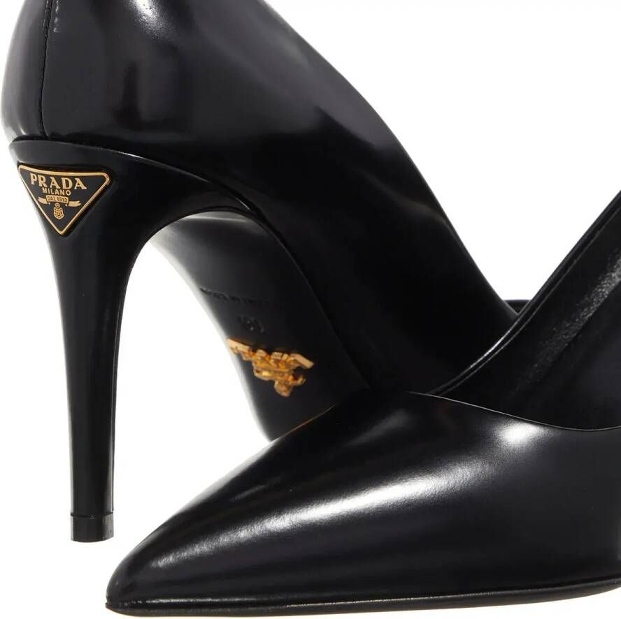 Prada Hoge hakken Pumps Med T-rem 85 Mm in zwart