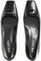 Prada Hoge hakken Saffiano Leather Pumps in zwart - Thumbnail 3