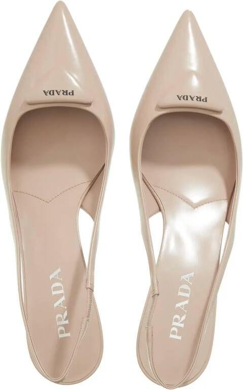 Prada Hoge hakken Slingback-Pumps 75mm in beige