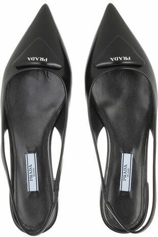 Prada Loafers Sling Ballerinas in zwart