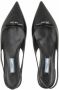 Prada Loafers Sling Ballerinas in zwart - Thumbnail 2