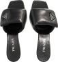 Prada Sandalen Nappa Leather Soft Sandal in zwart - Thumbnail 2