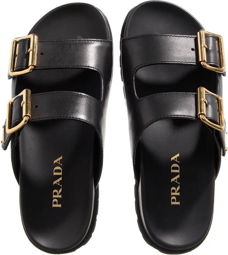 Prada Sandalen Sandali Vit Sport in zwart