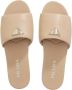 Prada Sandalen Triangle Logo Slip On Sandals in beige - Thumbnail 2