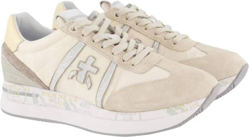 Premiata Sneakers Dames Conny Sneaker Beige in beige