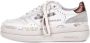 Premiata Witte Leren Sneakers Logo Zijkant Achterkant White Dames - Thumbnail 33