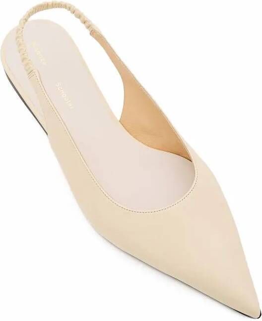 Proenza Schouler Loafers Spike Slingback Flats in crème