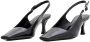 Proenza Schouler Hoge hakken Trap Slingback Pumps in zwart - Thumbnail 2