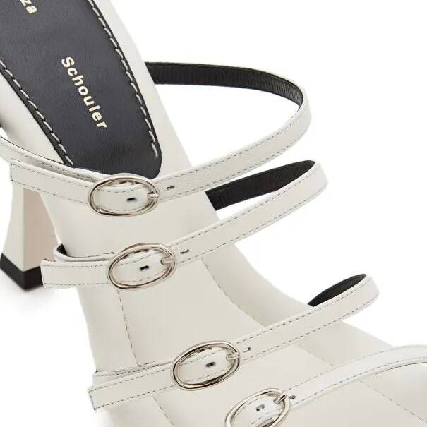 Proenza Schouler Sandalen 95mm Leather Sandals in wit