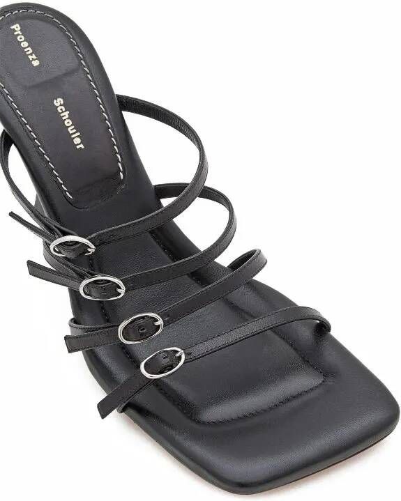 Proenza Schouler Sandalen 95mm Leather Sandals in zwart