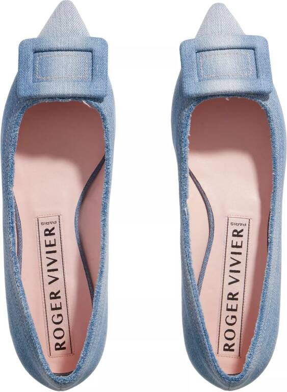 Roger Vivier Loafers & ballerina schoenen Gommettine Ballerinas In Nappa Leather in blauw
