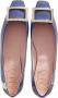 Roger Vivier Loafers & ballerina schoenen Trompette Metal Buckle Ballerinas In Leather in blauw - Thumbnail 2