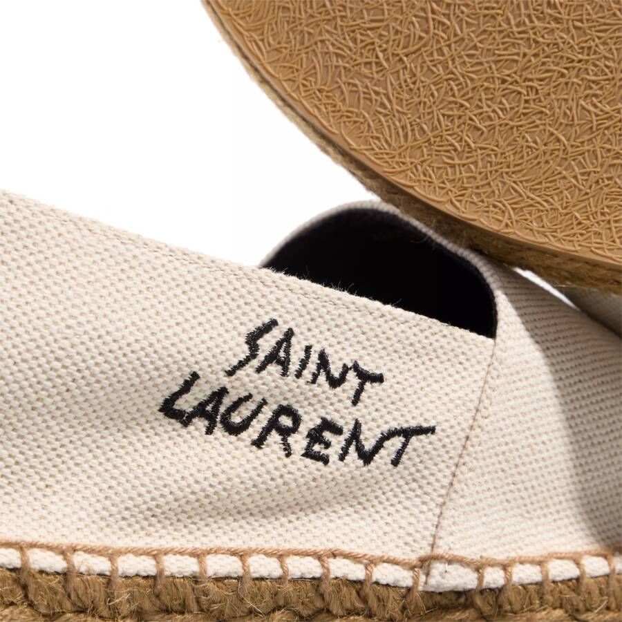 Saint Laurent Espadrilles Embroidered Espadrilles Canvas in beige