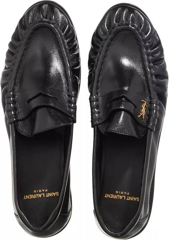 Saint Laurent Loafers & ballerina schoenen Shiny Penny Loafer in zwart