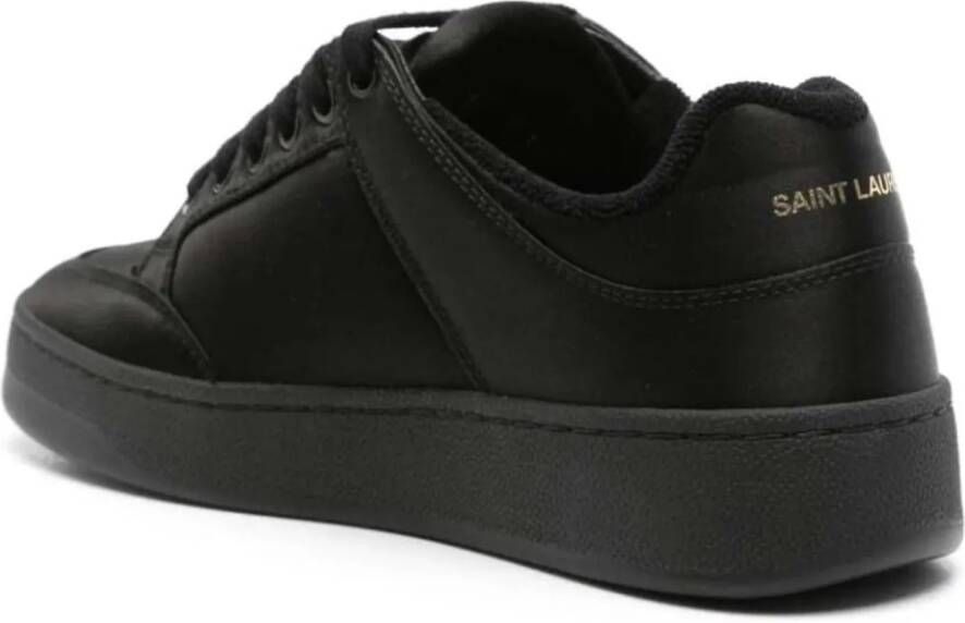 Saint Laurent Low-Top Sneakers Sl 61 Satin Court Low Sneakers in zwart