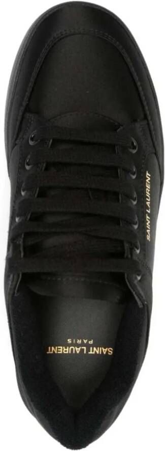 Saint Laurent Low-Top Sneakers Sl 61 Satin Court Low Sneakers in zwart