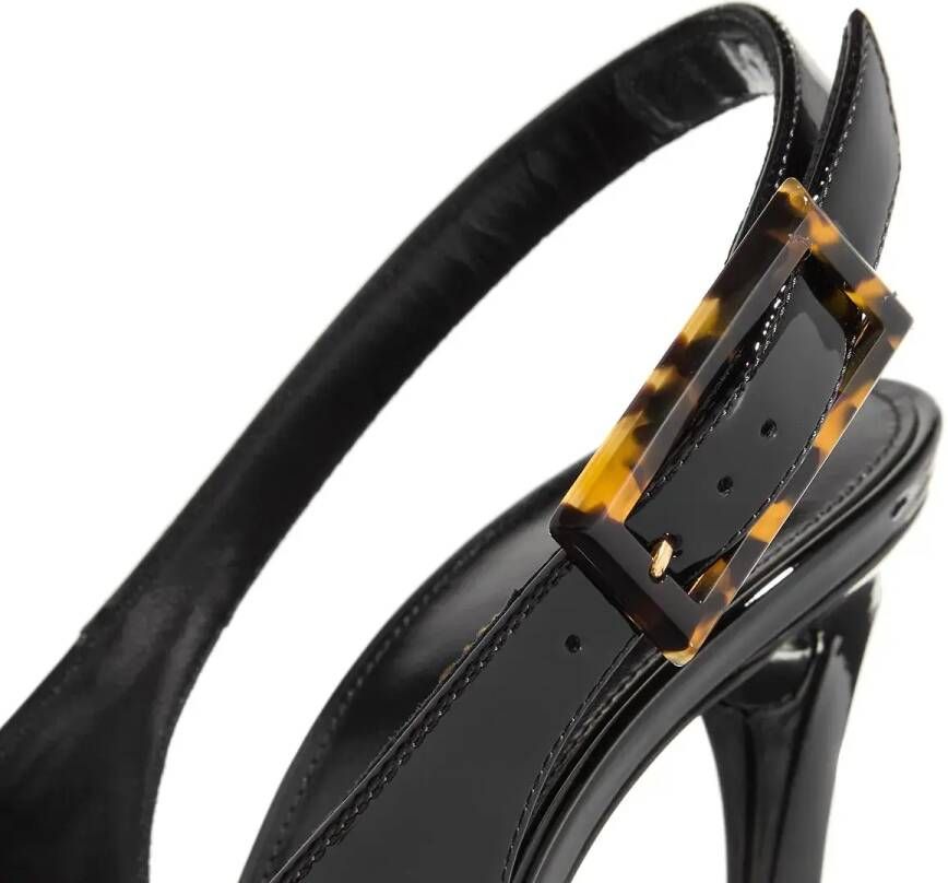 Saint Laurent Pumps & high heels Dune Patent Leather Slingback Pumps in zwart