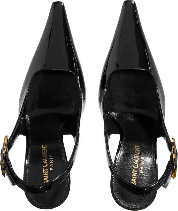 Saint Laurent Pumps & high heels Dune Patent Leather Slingback Pumps in zwart