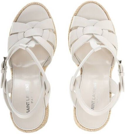 Saint Laurent Sandalen Alta Espadrilles in wit