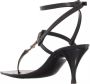 Saint Laurent Sandalen Cassandra Sandals In Smooth Leather in zwart - Thumbnail 2