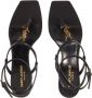 Saint Laurent Sandalen Cassandra Sandals In Smooth Leather in zwart - Thumbnail 4