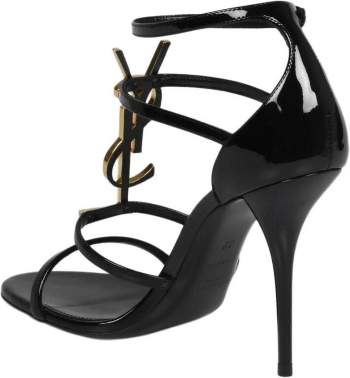 Saint Laurent Sandalen Cassandre Sandals in zwart